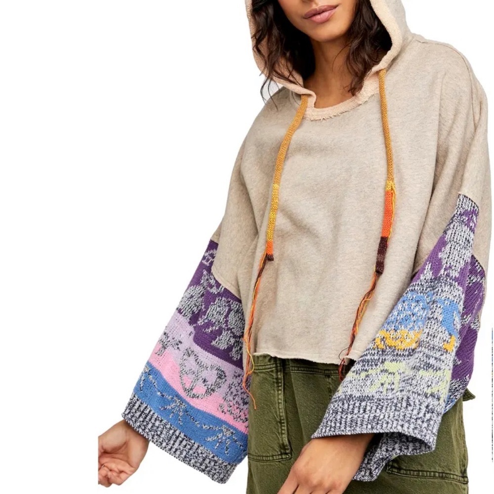 New free people lazy days pieces hoodie